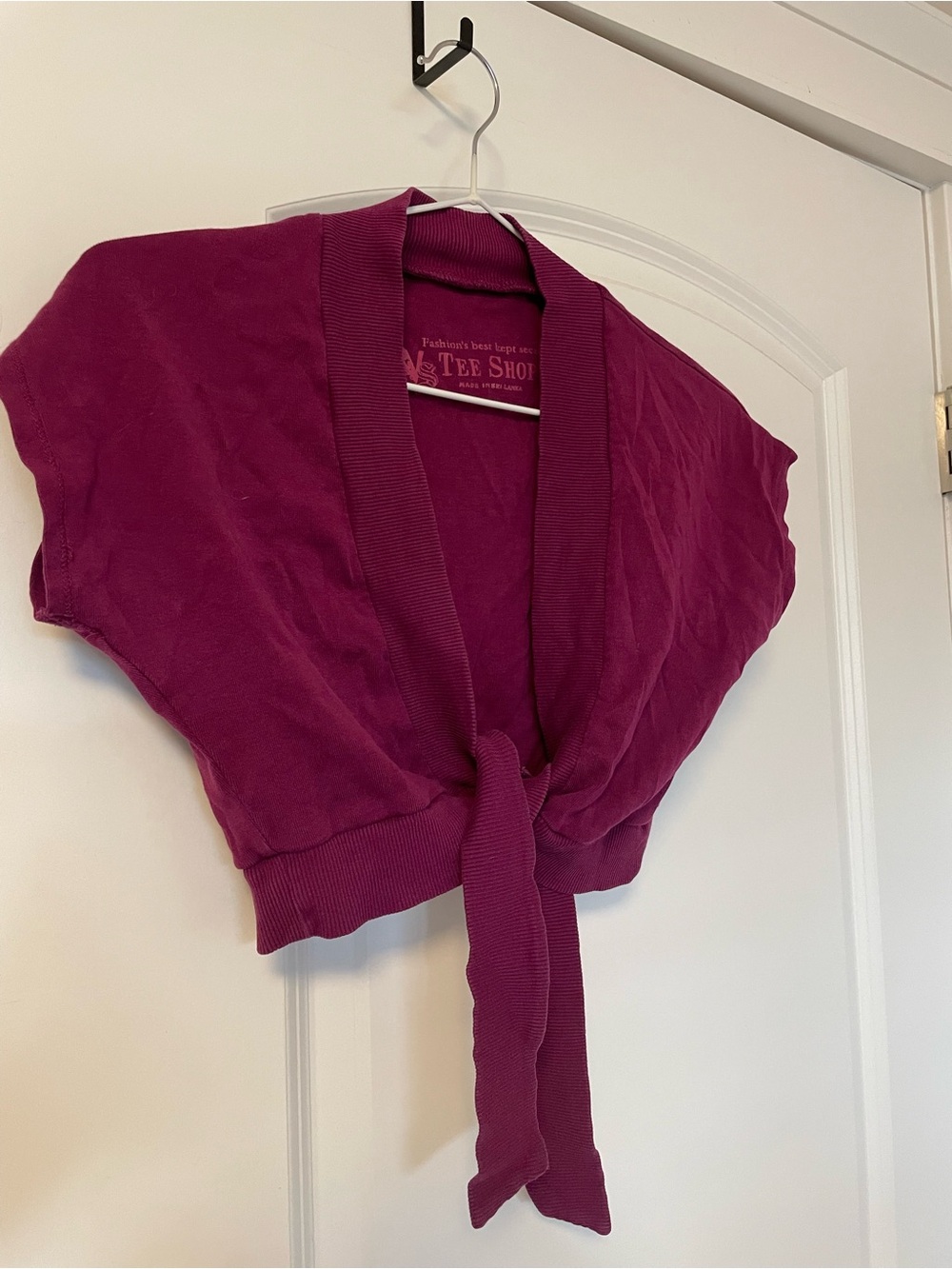 Y2K Raspberry Bolero Top - Picture 3 of 3